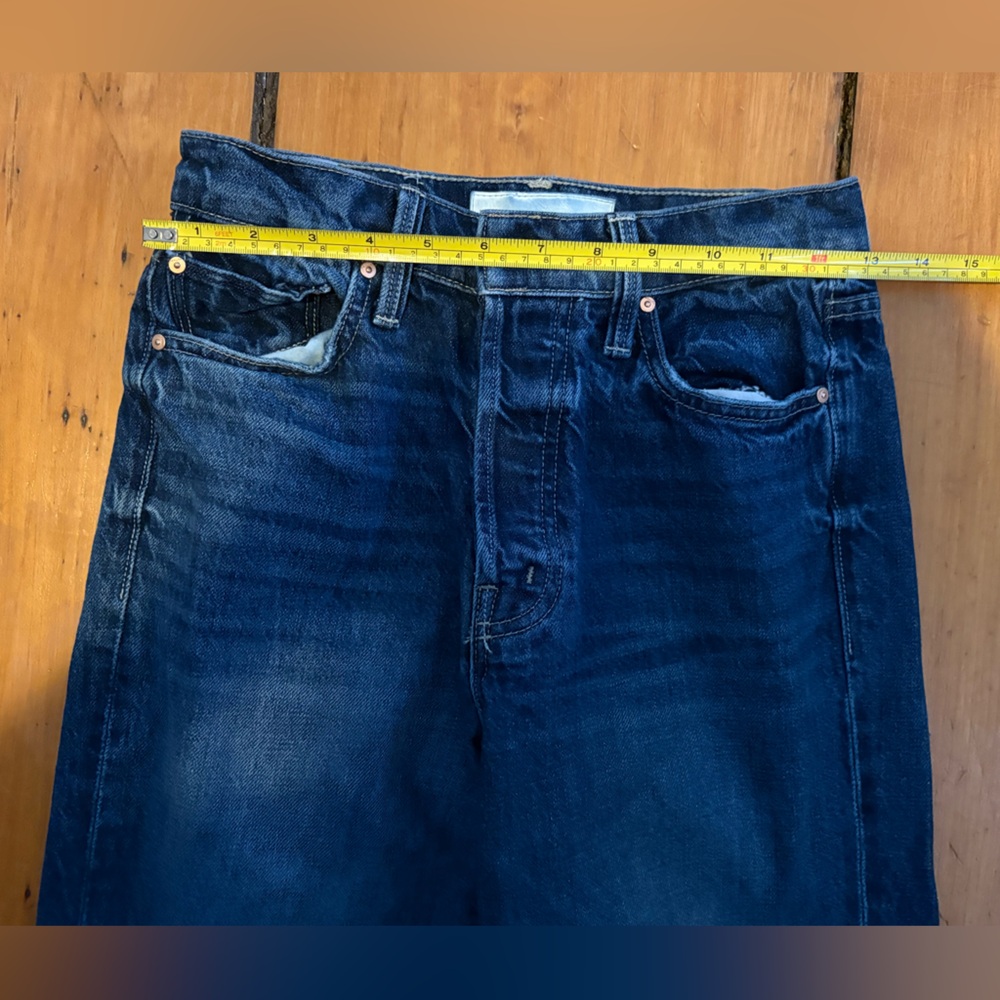 MOTHER Superior The Rambler Ankle Jeans in Well Stacked, Size 24 Medium Dark - Picture 11 of 16